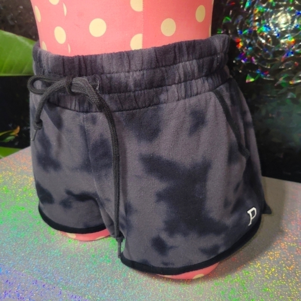 VS Pink Grey Tye Dye Camo Drawstring Shorts SZ: S